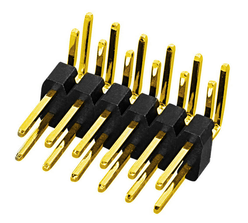 ph2.0mm pin header dual row right angle type board to board connector pin connector