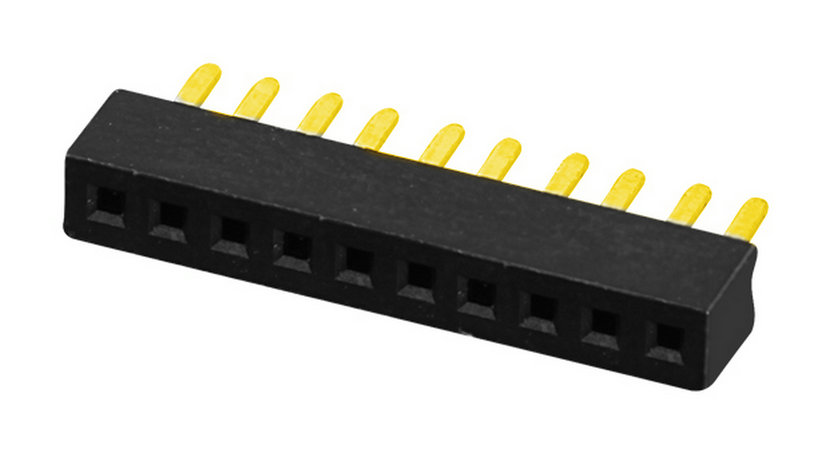 PH1.0mm Female Header  Single Row  H=2.0  U-type Straight-type Board to Board Connector
