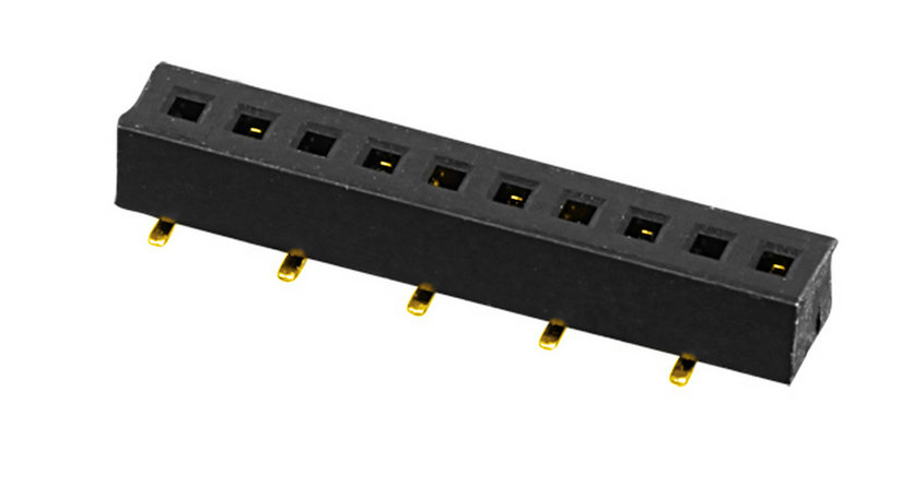 PH1.27mm Female Header Single Row U-type SMT Type Board to Board Connector 