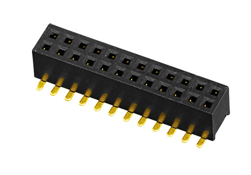 PH1.27mm Female Header Dual Row H=3.4   U-Type SMT Type  Board to Board Connector 